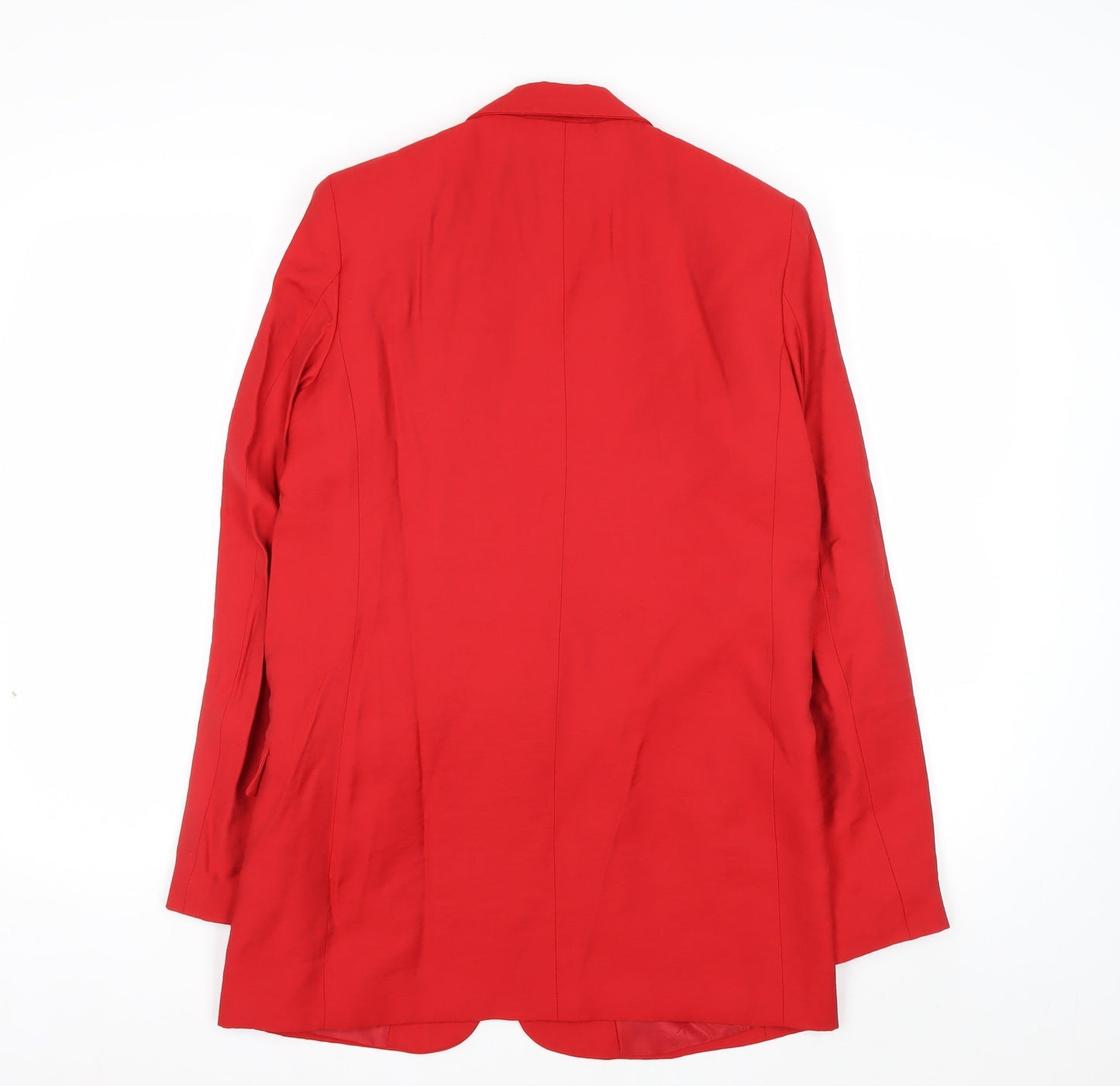 Next Women Red Single-Breasted Blazer UK 8 Tailored Jacket