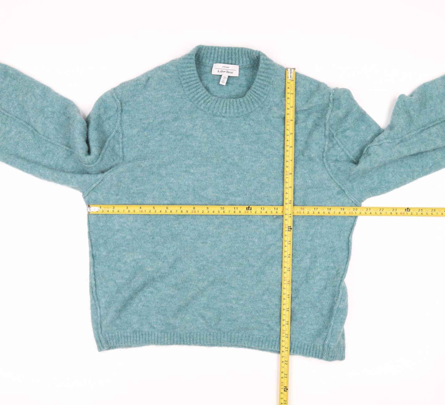 & Other Stories Women Blue Alpaca Wool Crew Neck Jumper Size S