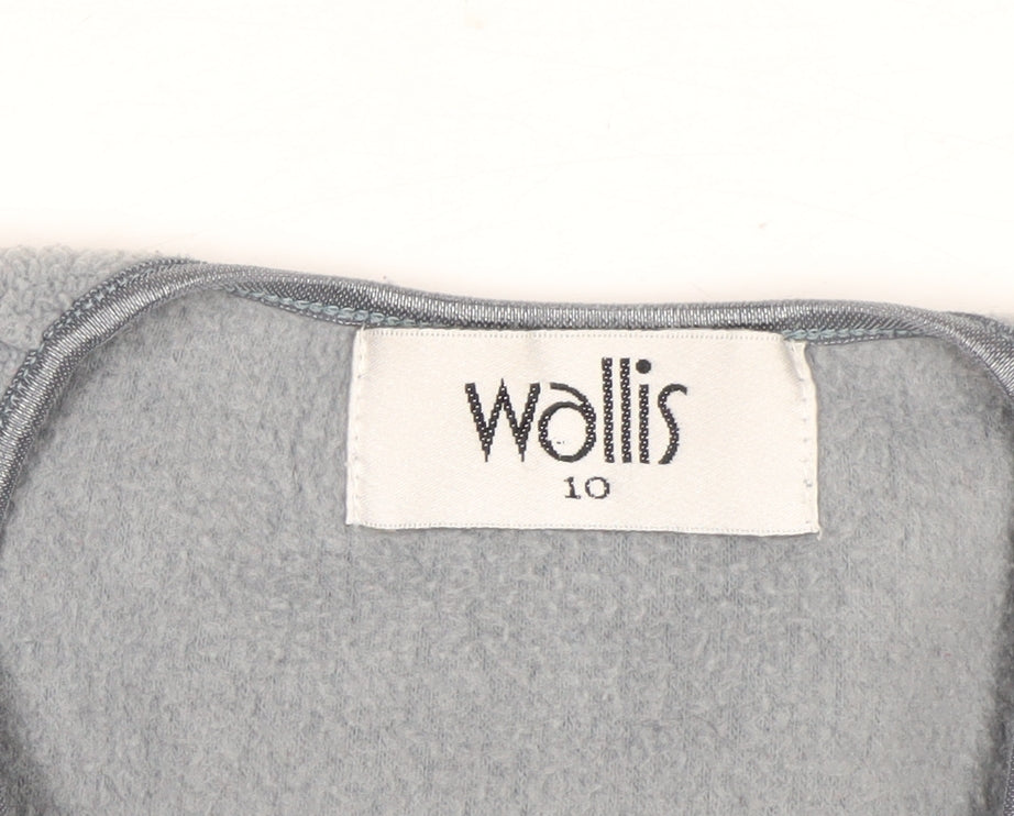 Wallis Women Grey Ombre Pullover Sweatshirt Size 10 Polyester