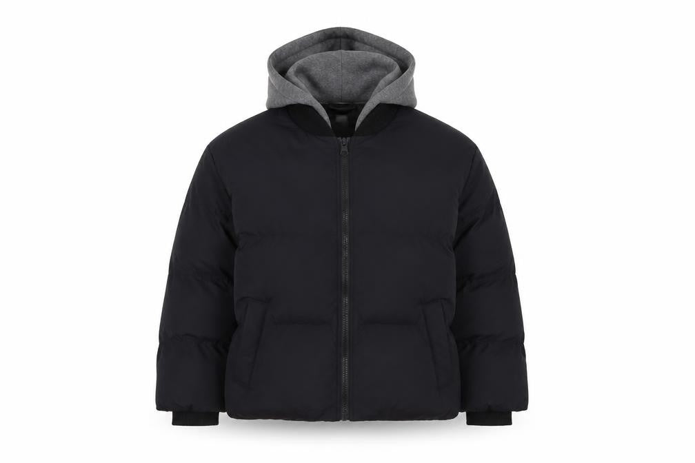 Saint & Sinner Women's Black Size 12 Puffer Hooded Jacket