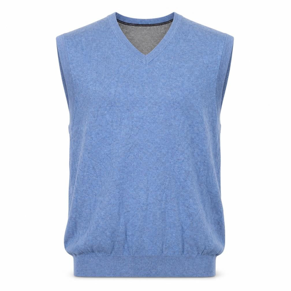Black Brown 1826 Men's Blue V-Neck Sleeveless Knit Vest M