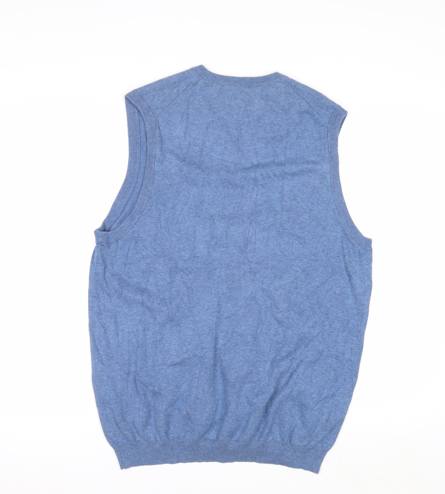 Black Brown 1826 Men's Blue V-Neck Sleeveless Knit Vest M
