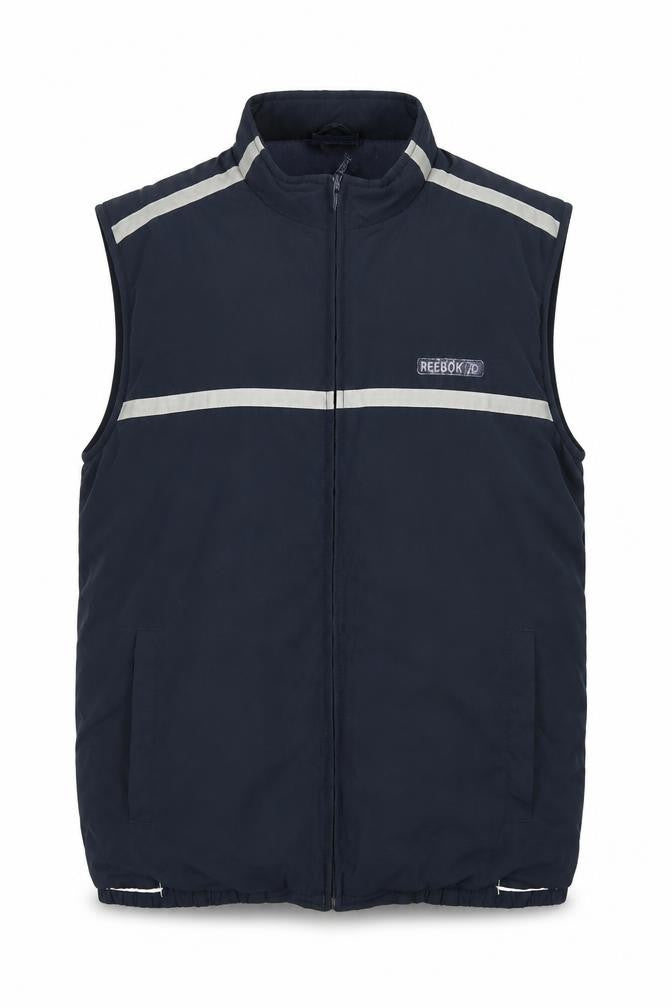 Reebok Mens Blue Polyester Zip Bodywarmer Gilet Size L