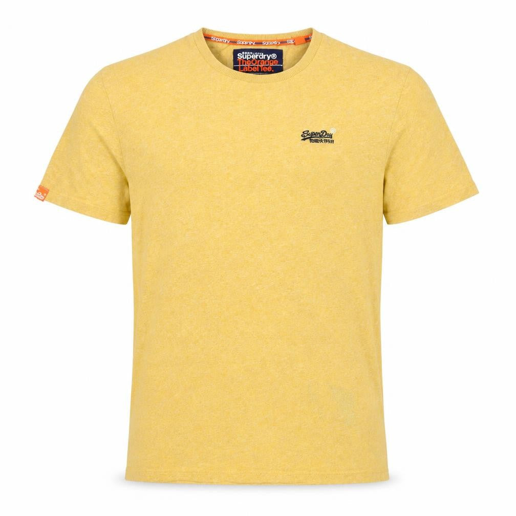 Superdry Men's Yellow Medium Orange Label Crew Neck T-Shirt