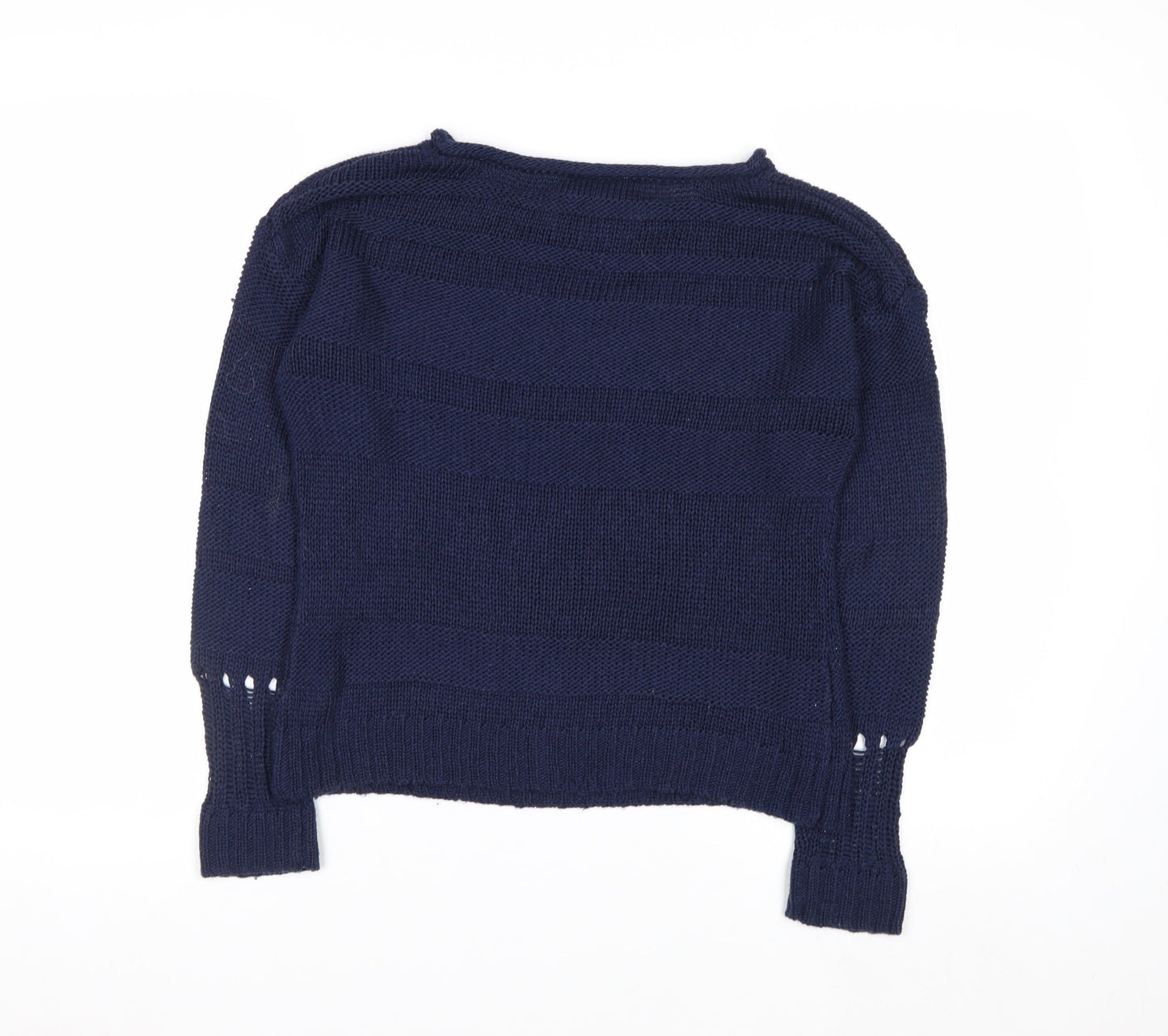 Romeo & Juliet Couture Women's Blue Knit Pullover Jumper Size S
