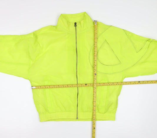 Champion Men's Yellow Windbreaker Jacket Small Lightweight Sports