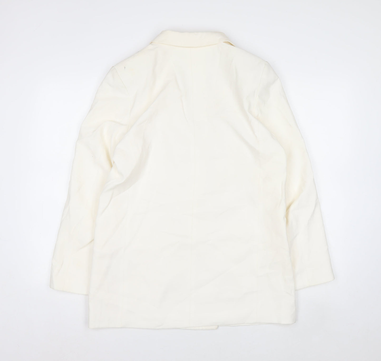 H&M Women’s Ivory Double-Breasted Blazer Jacket Size S