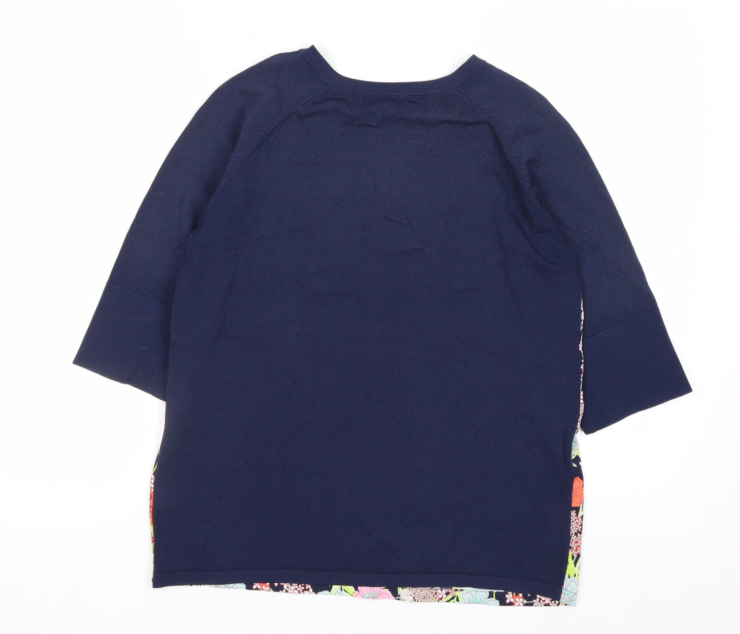 Next Women's Multicoloured Floral V-Neck Pullover Jumper Size 10