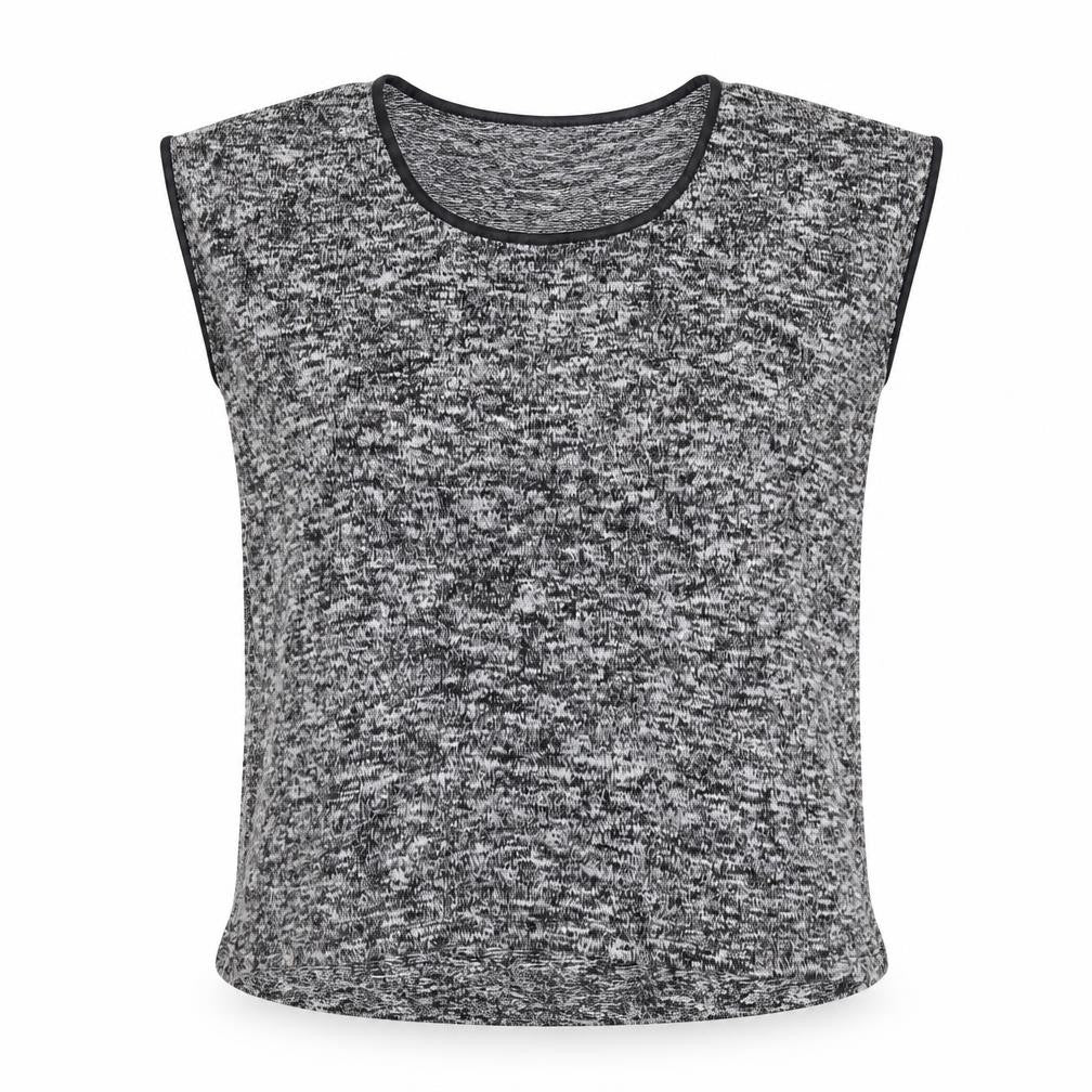 Oasis Women’s Grey Knit Sleeveless Pullover Jumper Size S