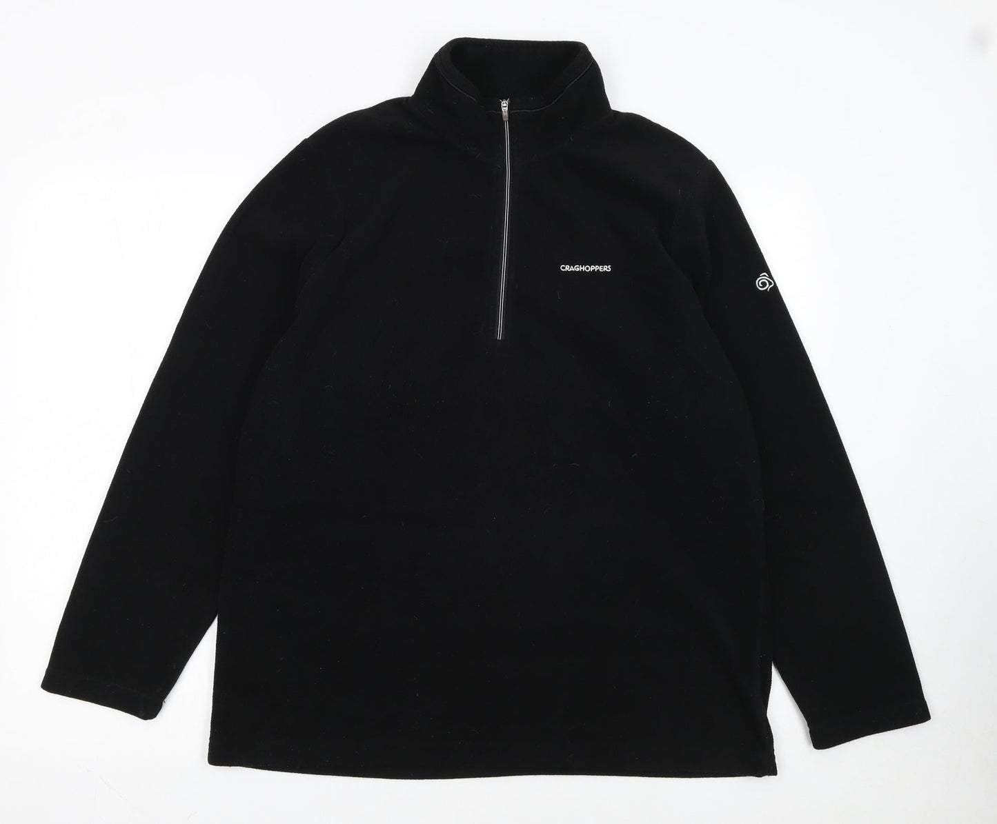Craghoppers Women Black UK 16 1/2 Zip Fleece Pullover Sweatshirt