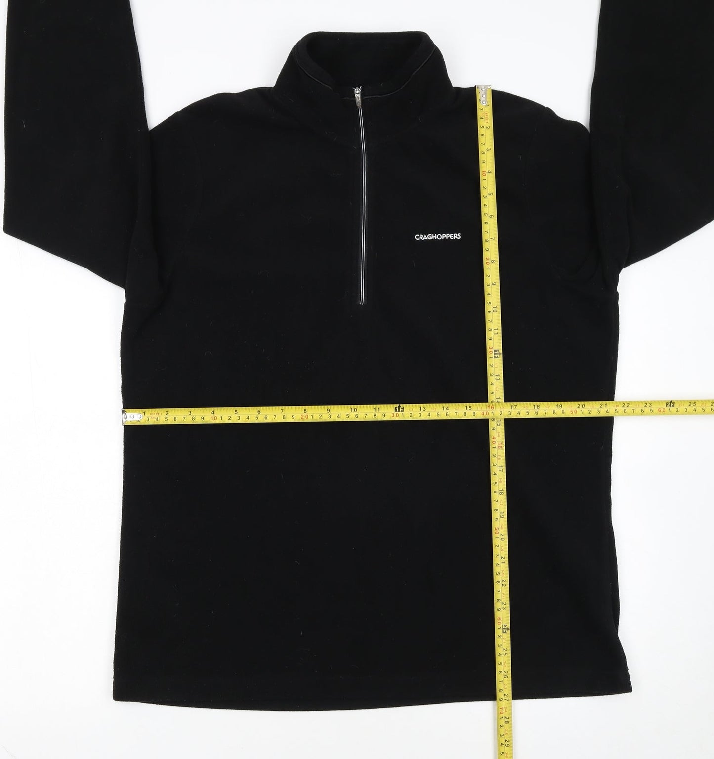 Craghoppers Women Black UK 16 1/2 Zip Fleece Pullover Sweatshirt