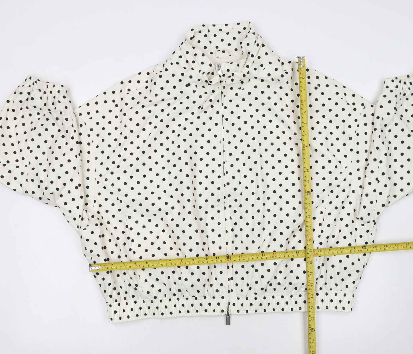 Marks and Spencer Women’s Ivory Polka Dot Windbreaker Jacket L