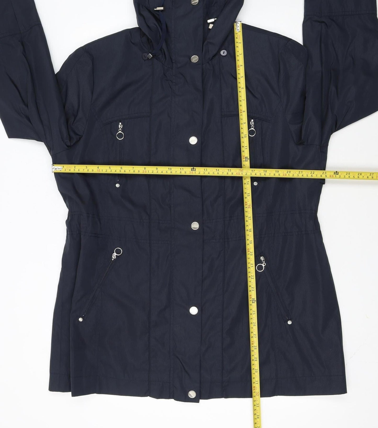 Klass Collection Women's Blue Size 20 Hooded Rain Coat