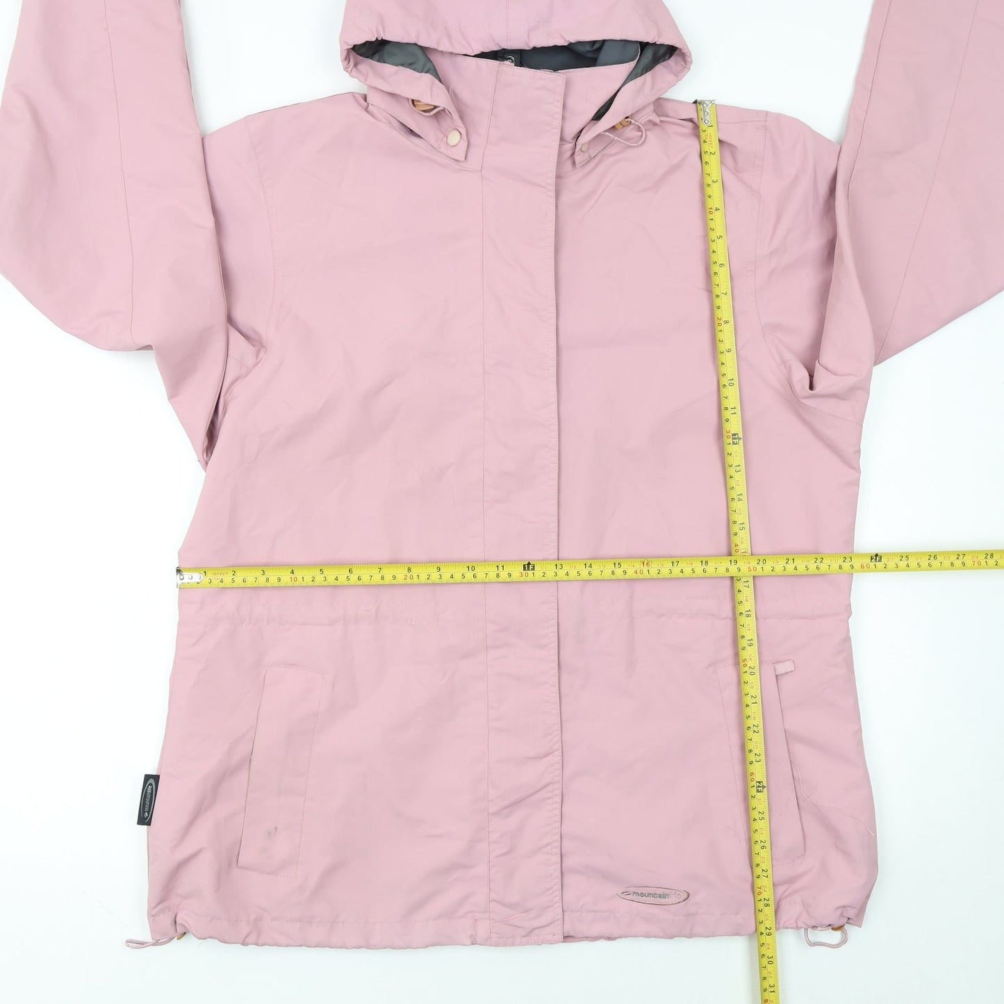 Mountainlife Women's Pink Waterproof Hooded Rain Coat Size 18