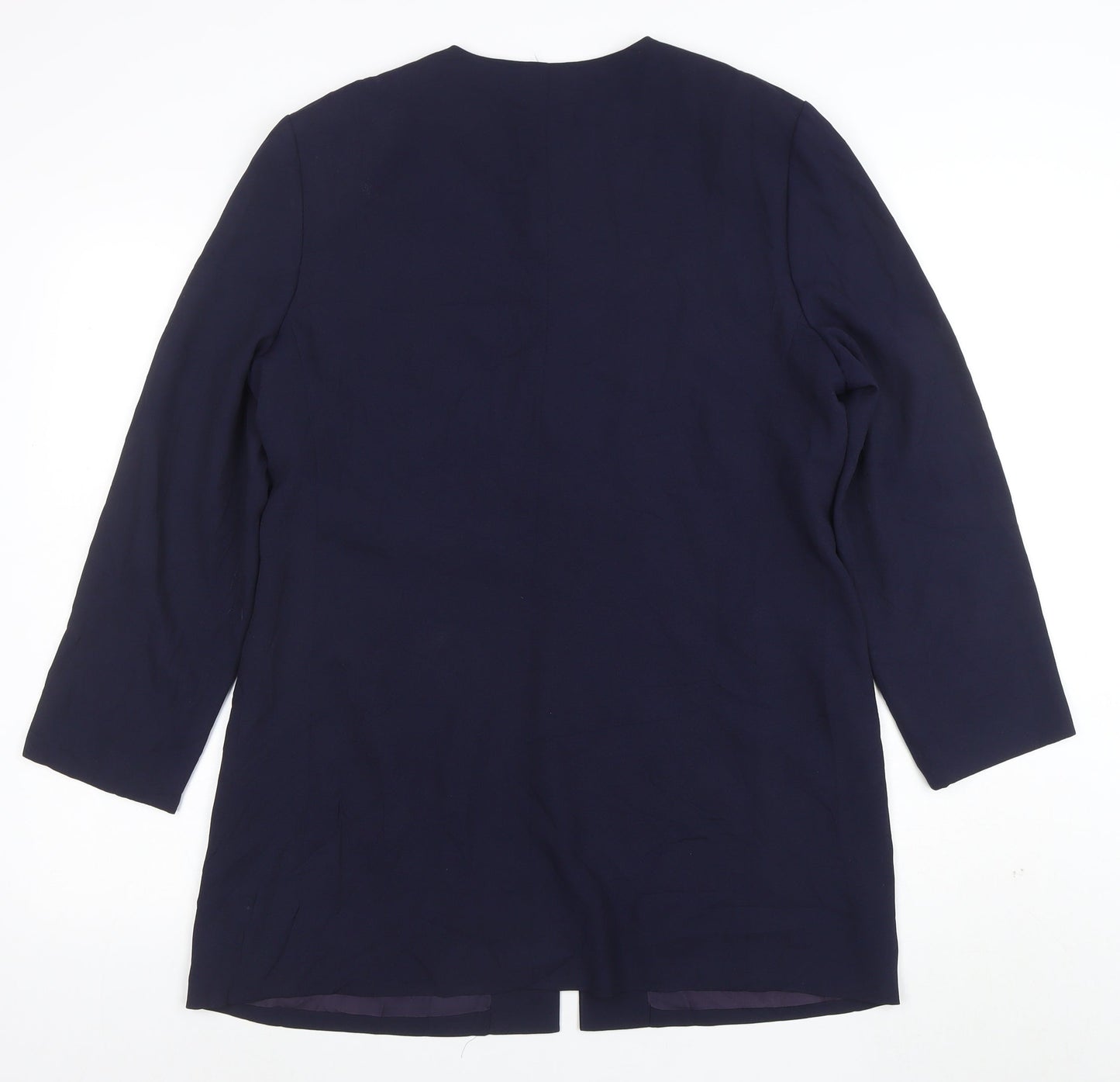 Cynthia Howie Women’s Blue Formal Mid-Length Button Coat Size 12