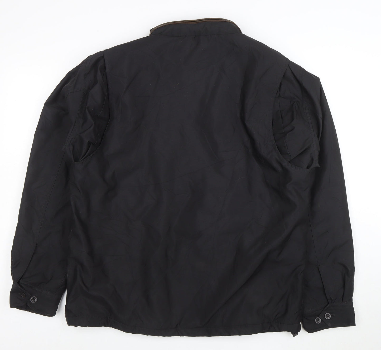 Chaps Men's Black Full Zip Lined Softshell Jacket Size S