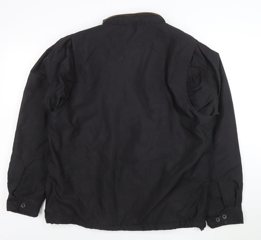 Chaps Men's Black Full Zip Lined Softshell Jacket Size S