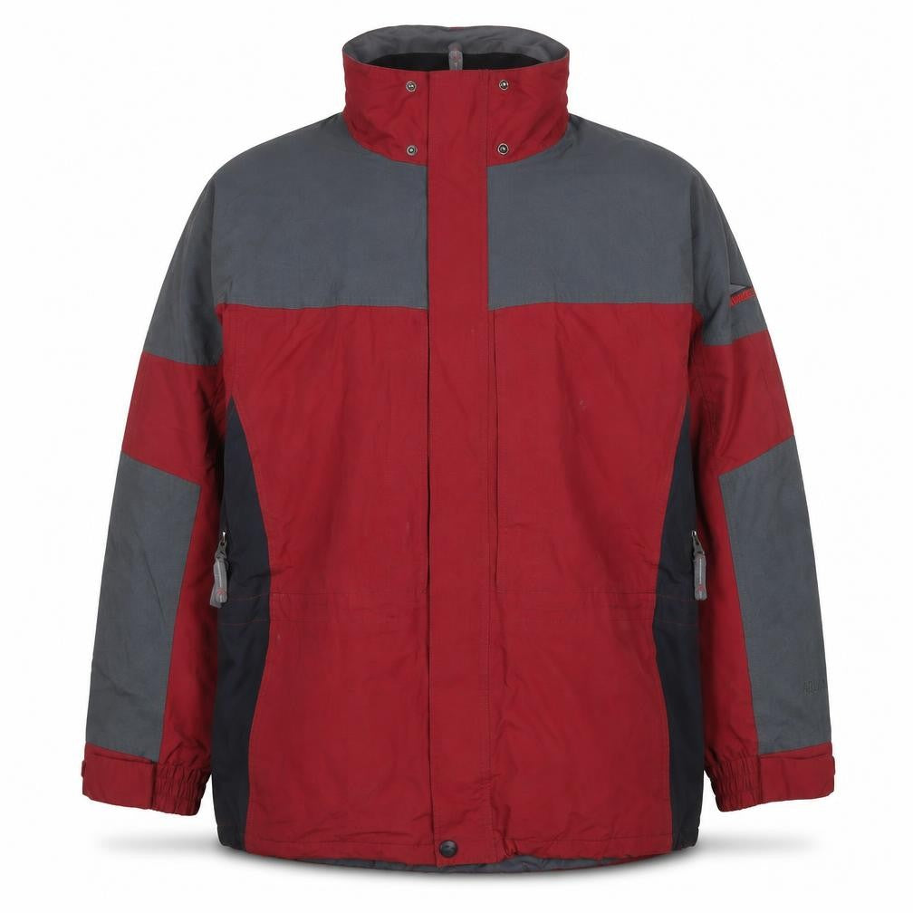 McKinley Men's Red Parka Jacket L Waterproof Hiking Outdoor