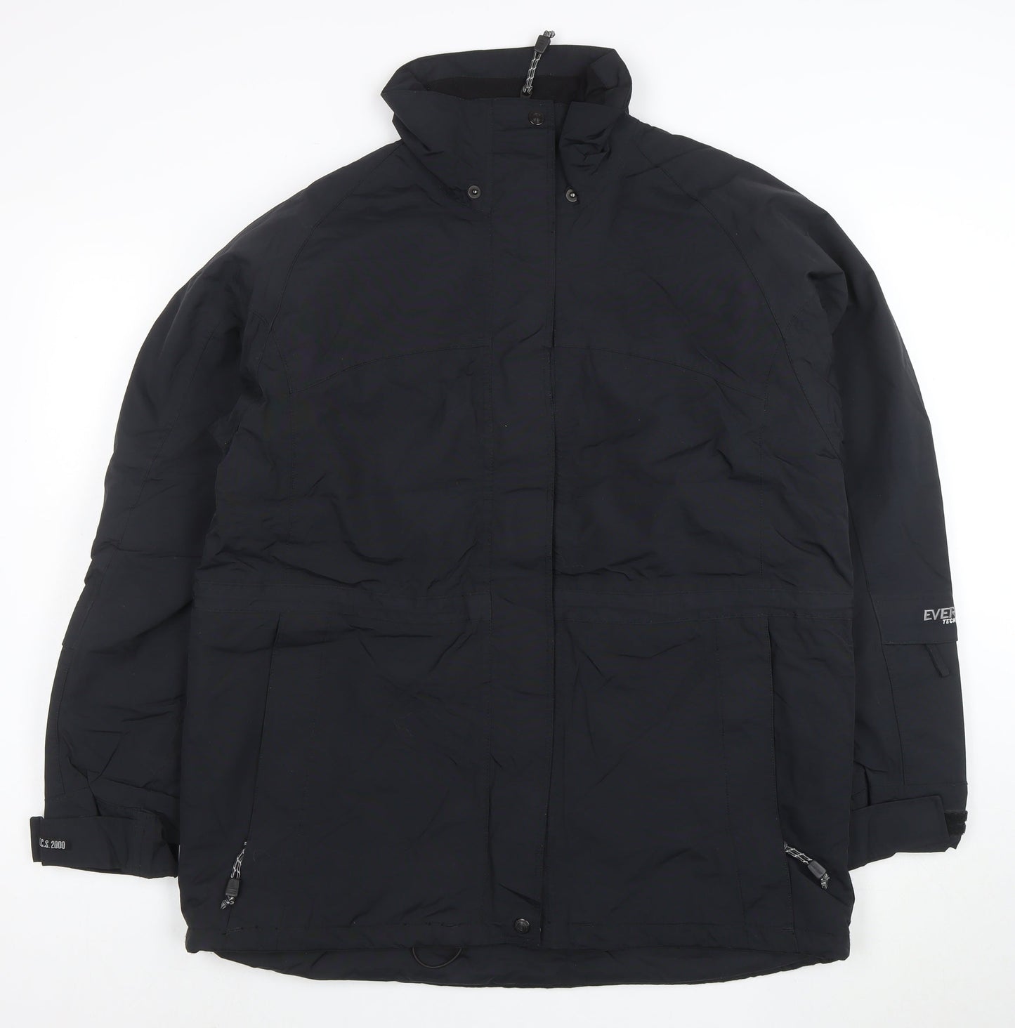 Everest Technology Women’s Black Waterproof Parka Jacket Size 16