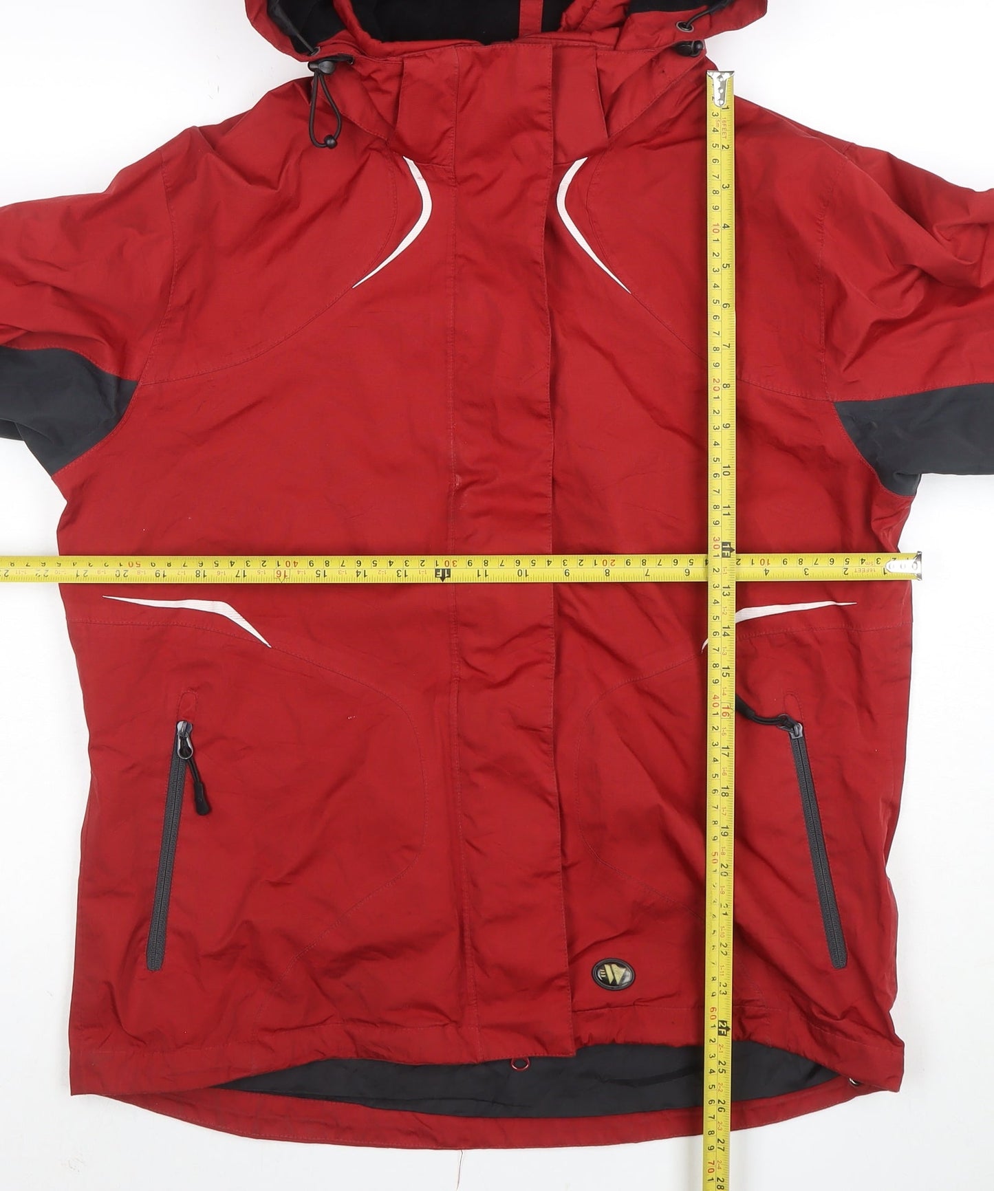 Wetskins Womens Red Waterproof Hooded Rain Jacket Size L