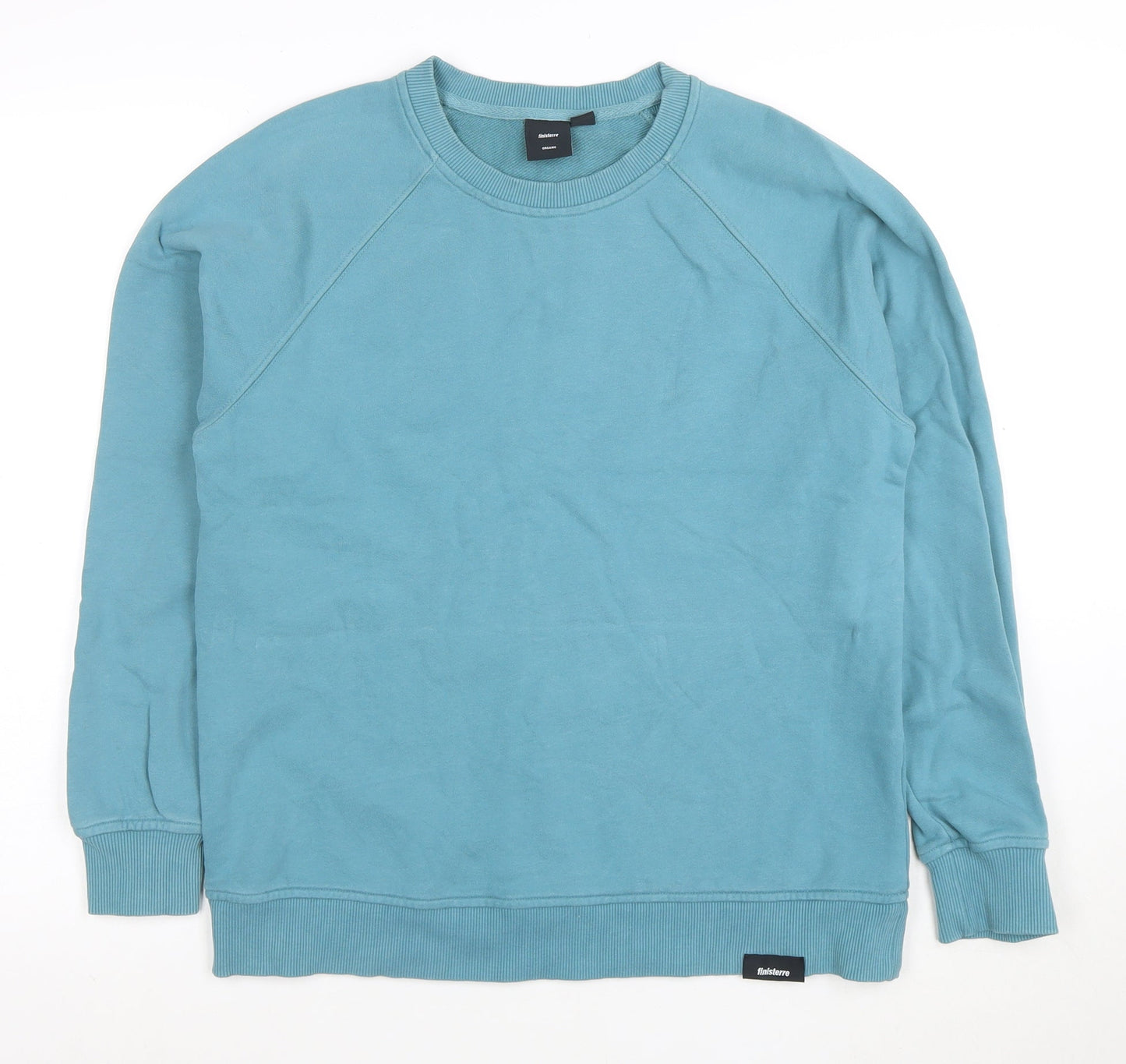 Finisterre Men’s Blue Organic Cotton Crew Neck Sweatshirt Size S