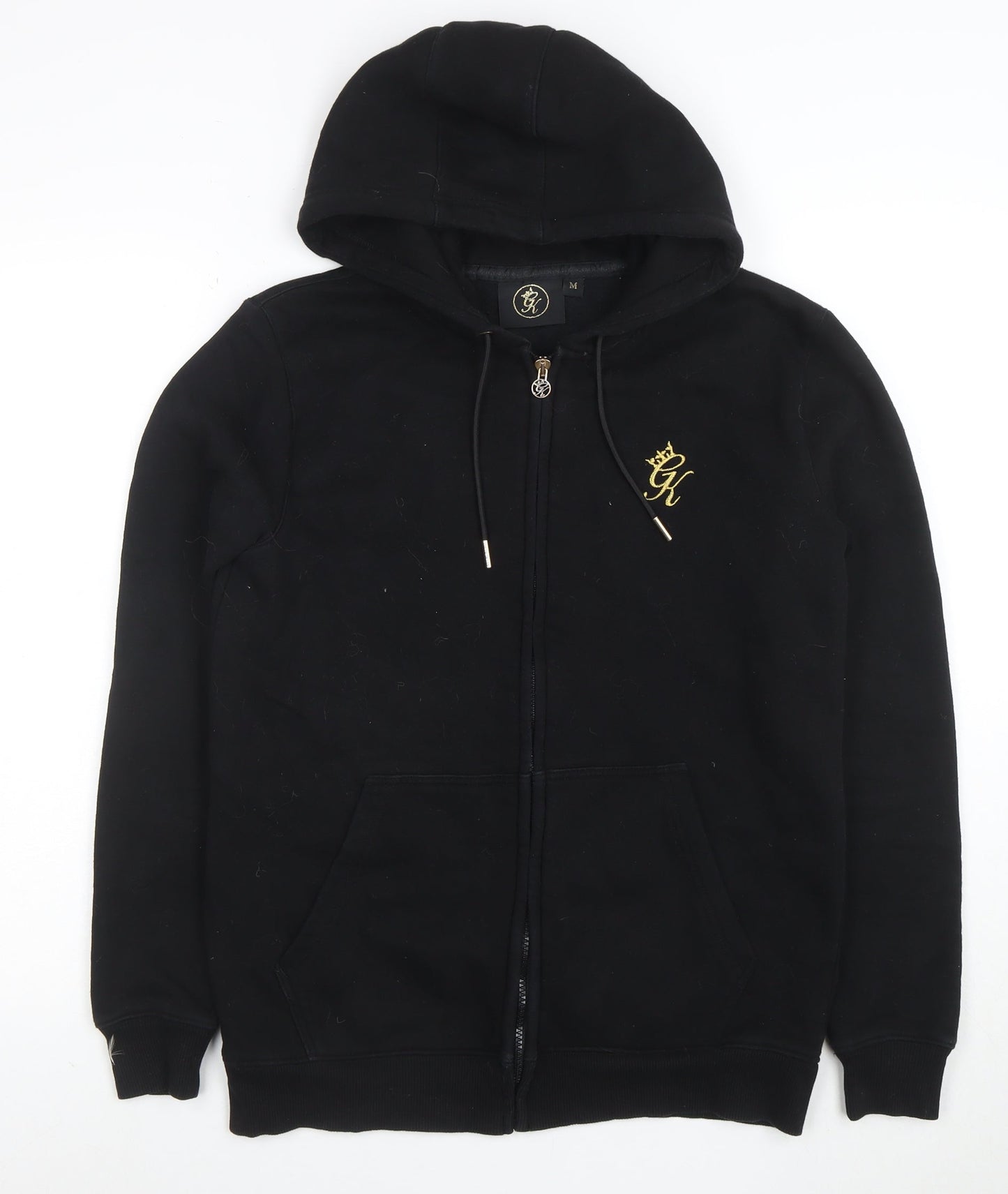 Gym King Men's Black Full Zip Hoodie Size M Regular Fit