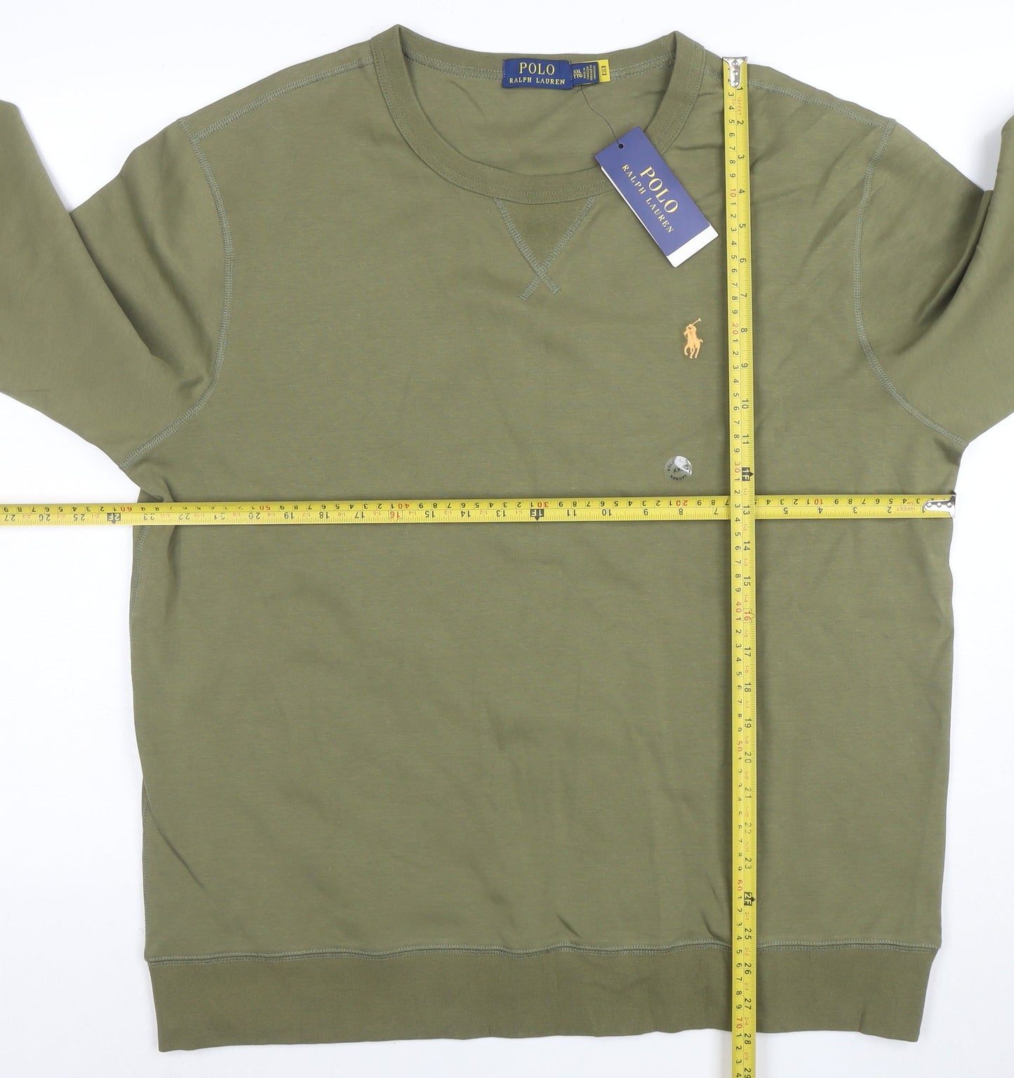 Polo Ralph Lauren Men's Green XXL Crew Neck Pullover Sweatshirt