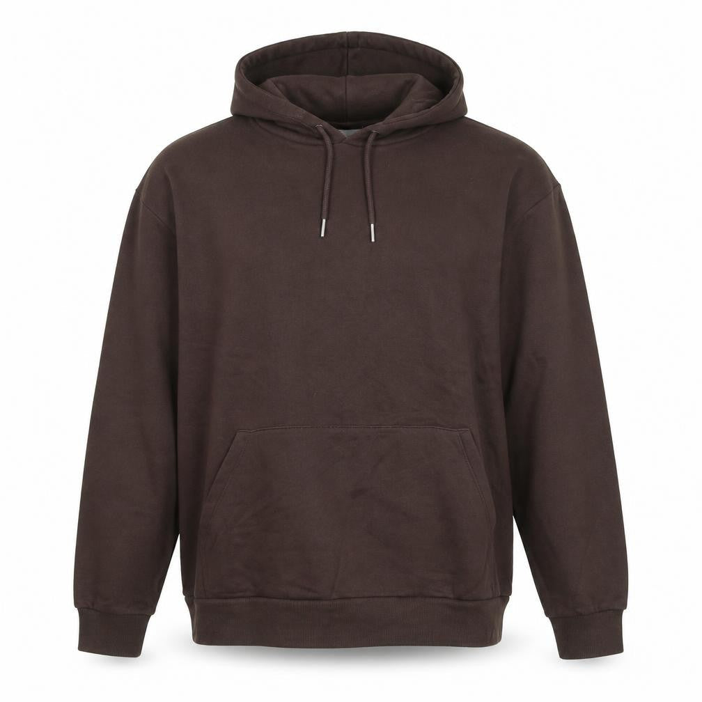 ASOS DESIGN Men's Brown Pullover Hoodie Size M Regular Fit Cotton Blend
