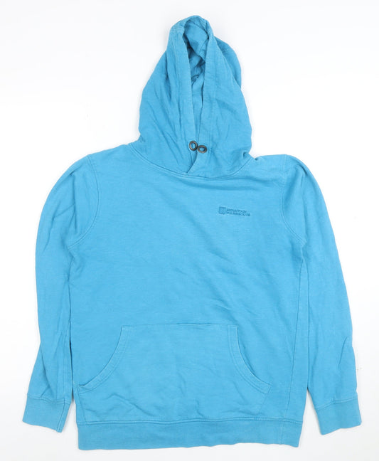 Mountain Warehouse Womens Blue Pullover Hoodie Size M Cotton Blend
