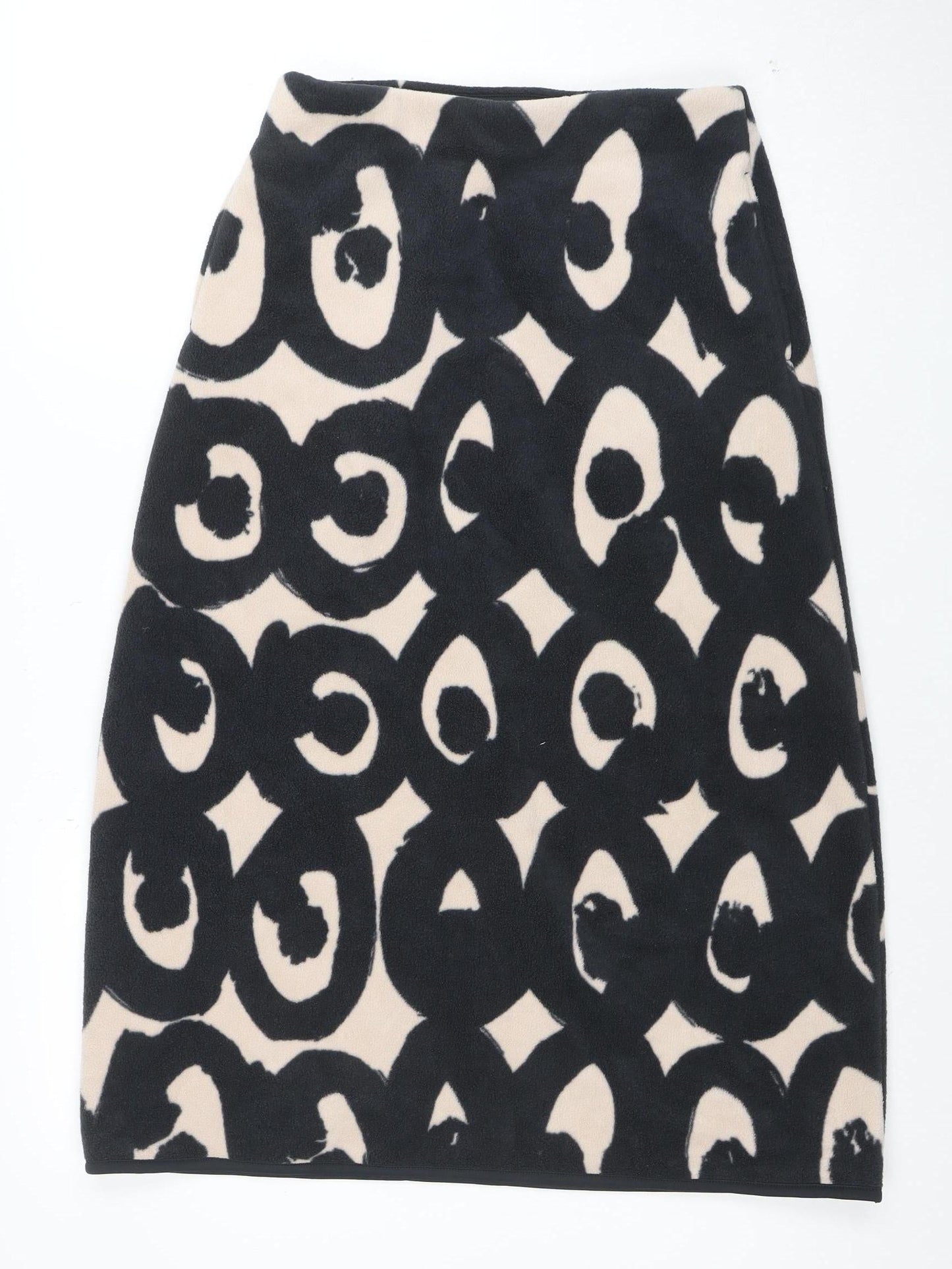 Uniqlo x Marimekko Women’s Black Beige Fleece A-Line Skirt M