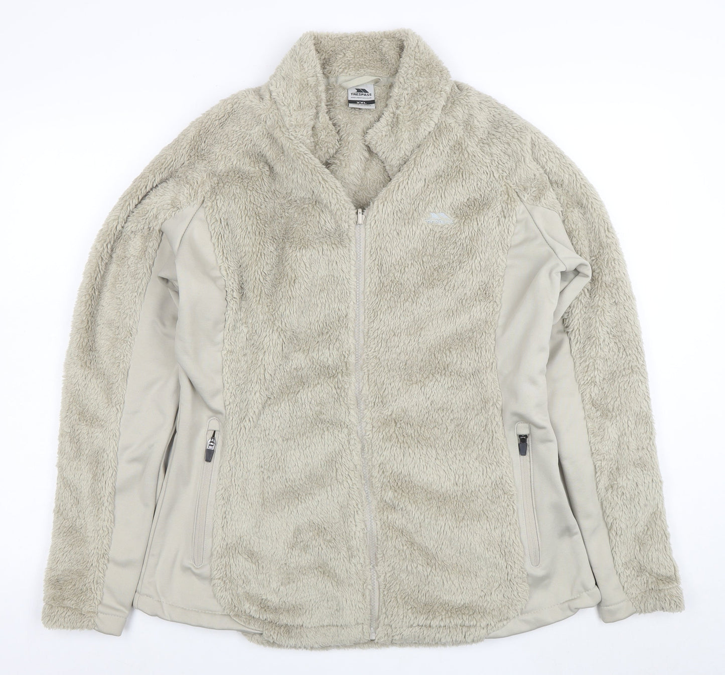 Trespass Women’s Beige 2XL Fleece Softshell Full Zip Jacket