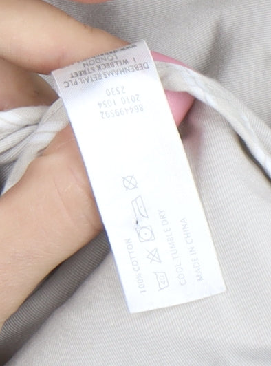 Monterey Women’s Beige Cotton Trench Jacket Size 14