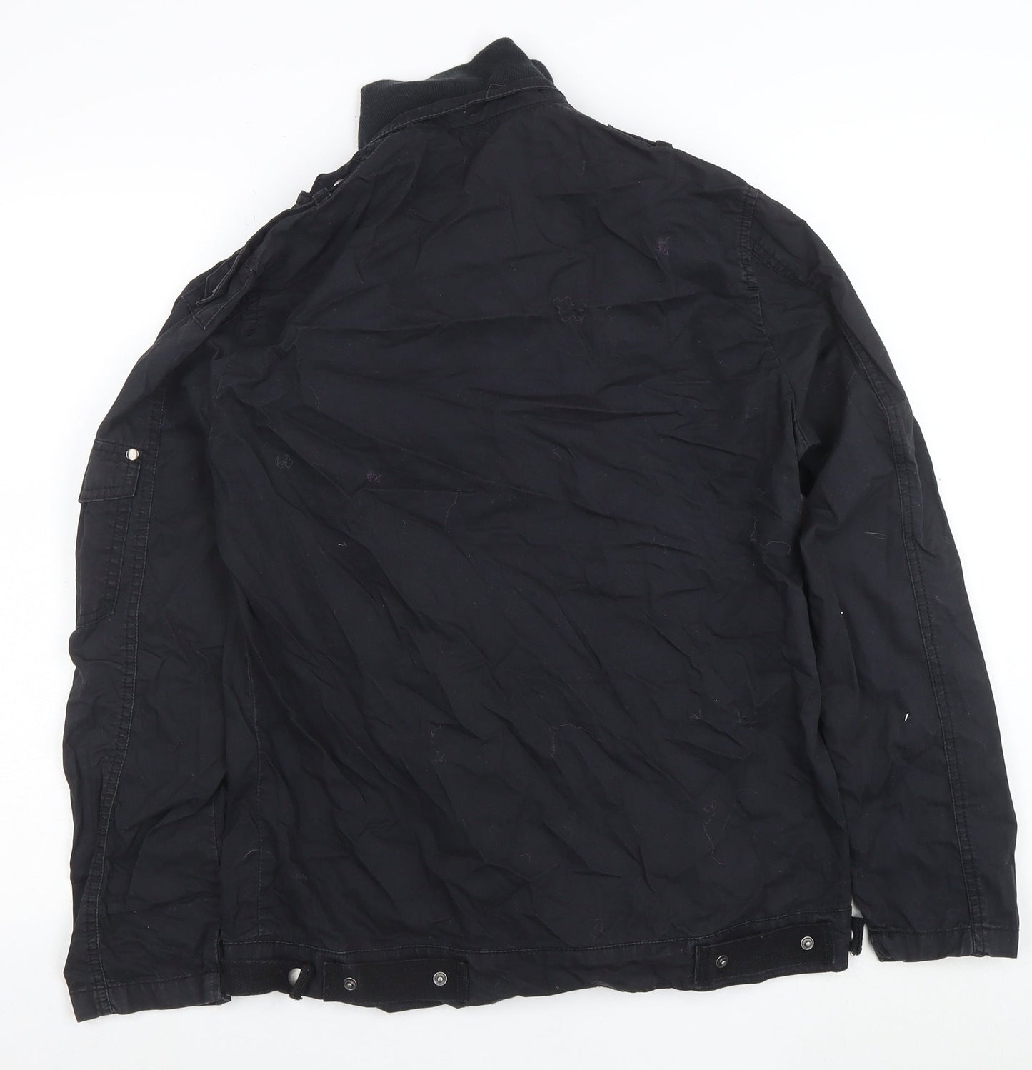 Sonneti Women's Black Cotton Biker Jacket Size M