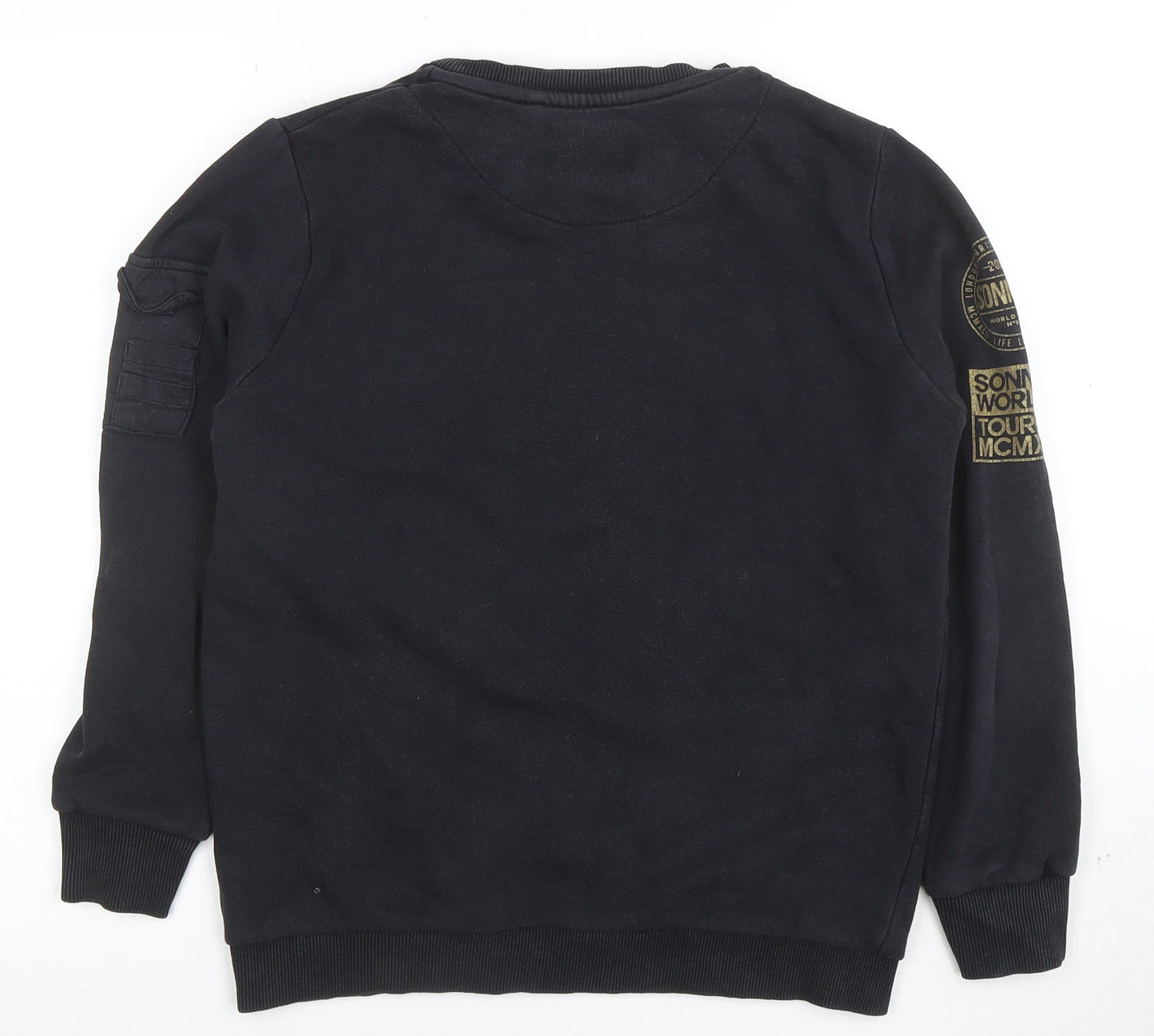 Sonneti Boys Black Graphic Print Pullover Sweatshirt 13-15 Years