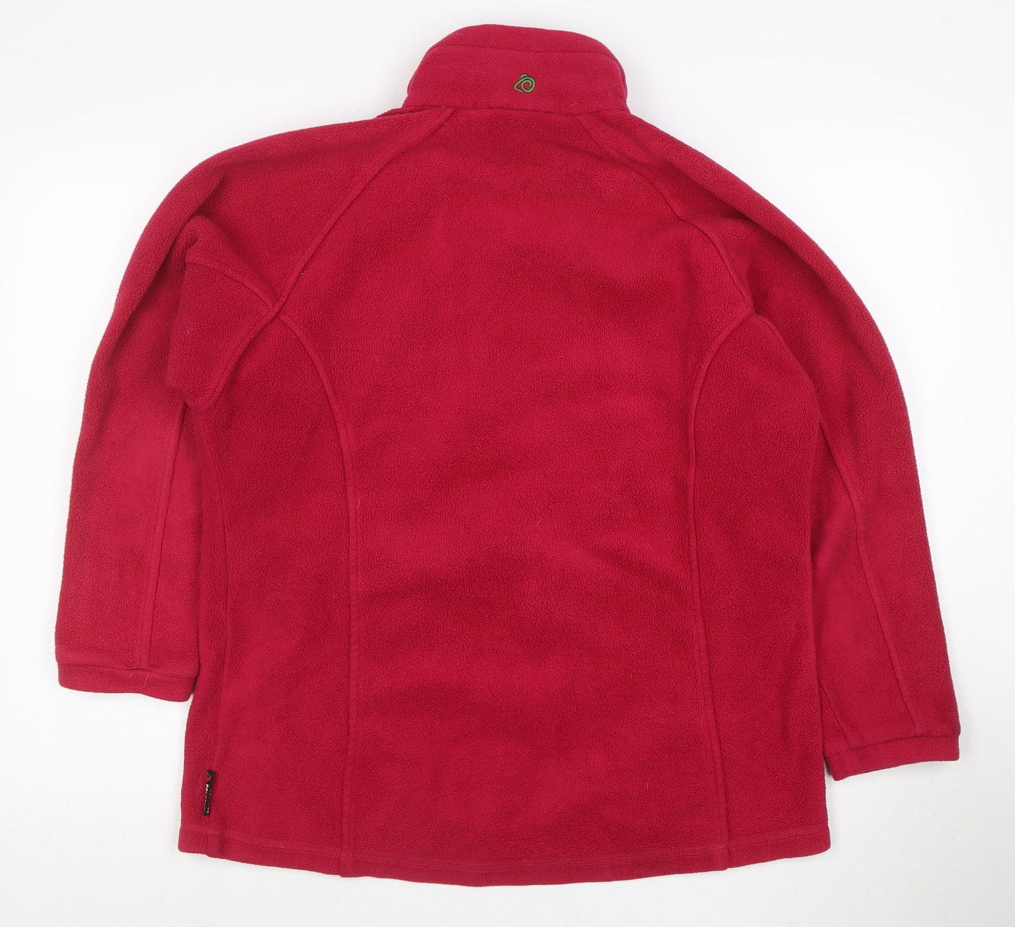 Craghoppers Women Red Fleece Full Zip Jacket Size 14 Outdoor