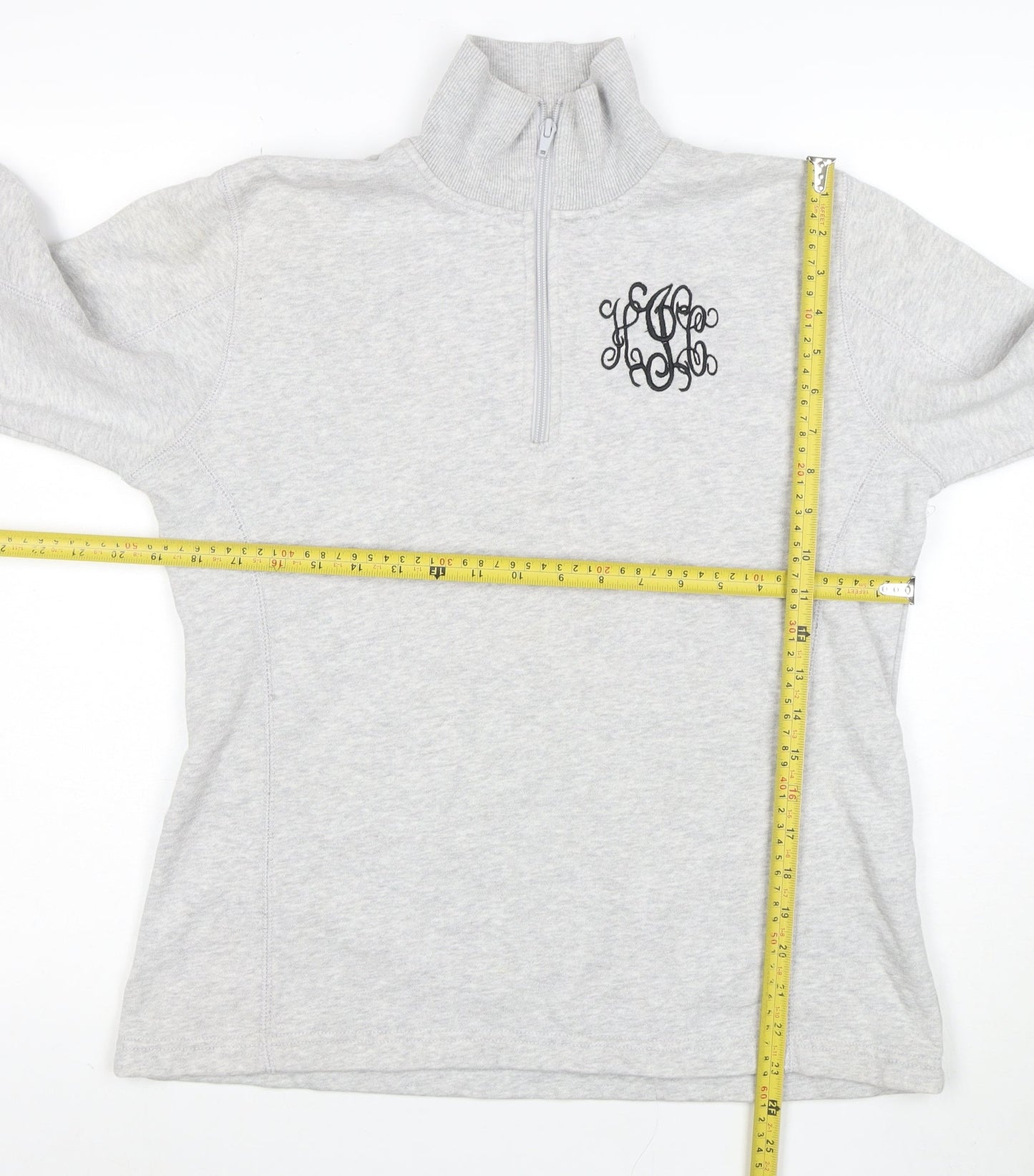 Sport-Tek Womens Grey 1/4 Zip Pullover Sweatshirt Size S