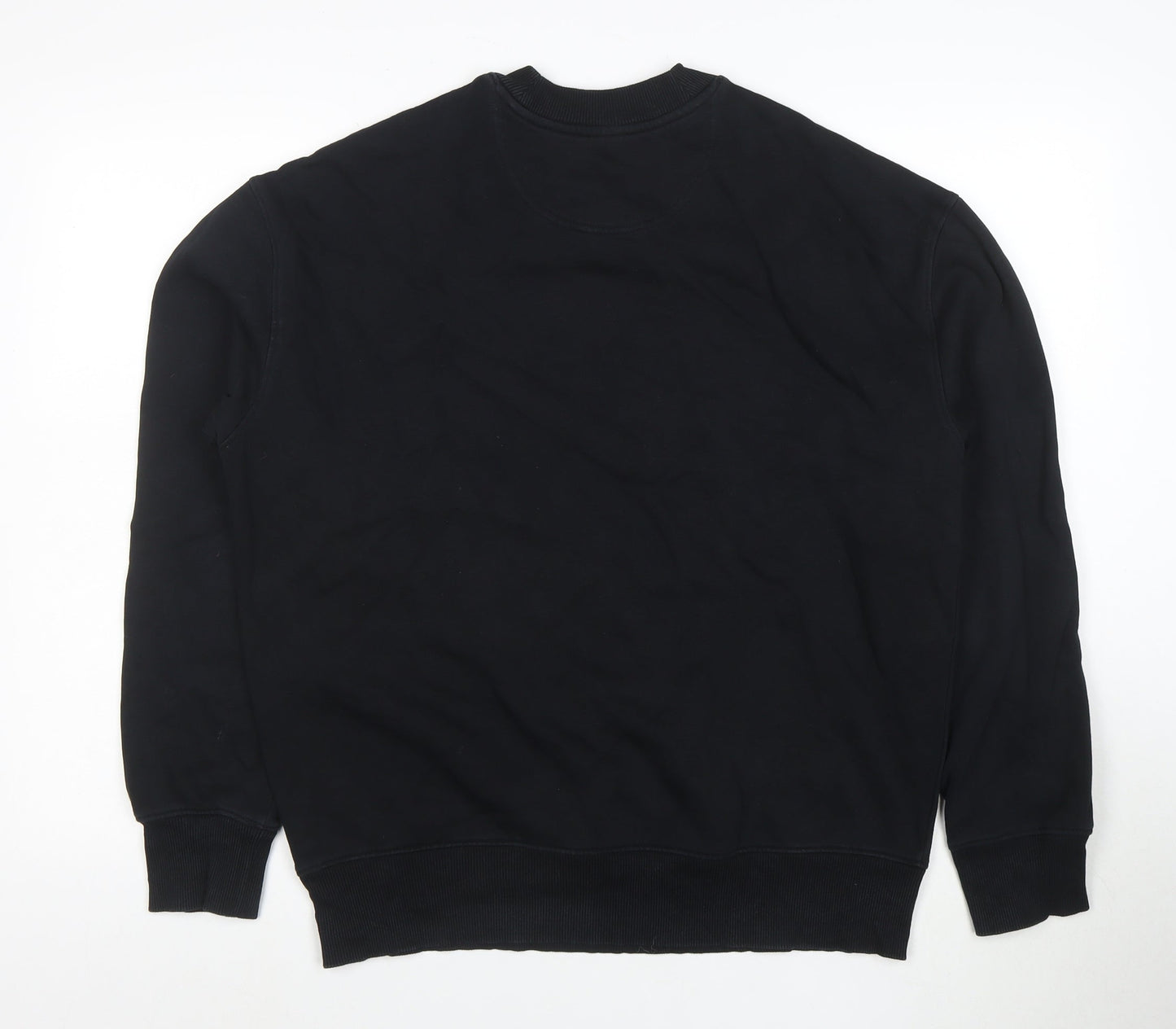 Marks and Spencer Men's Black Oversized Fit Sweatshirt Size S