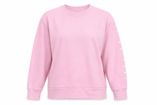 Nike Women Pink Dri-FIT Pullover Sweatshirt M Cotton Blend