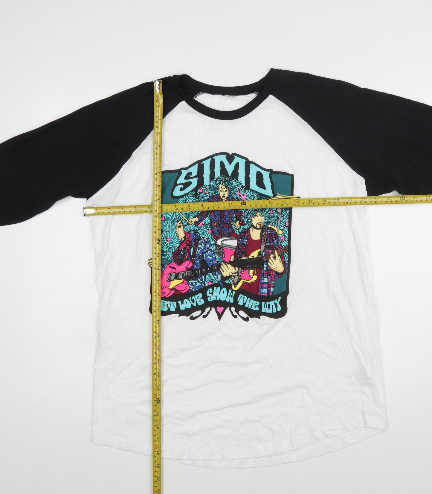 Continental Men’s Multicoloured Band Graphic Raglan T-Shirt XL