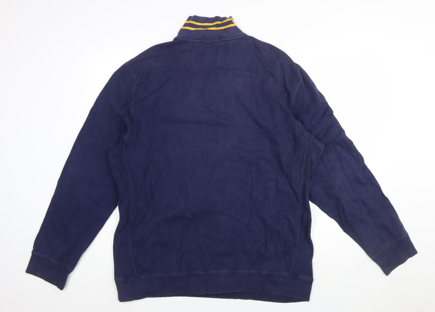 Polo Ralph Lauren Men's Blue XL 1/4 Zip Sweatshirt Mock Neck