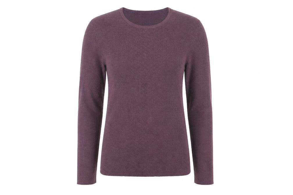 Damart Women’s Purple Crew Neck Knit Pullover Jumper M