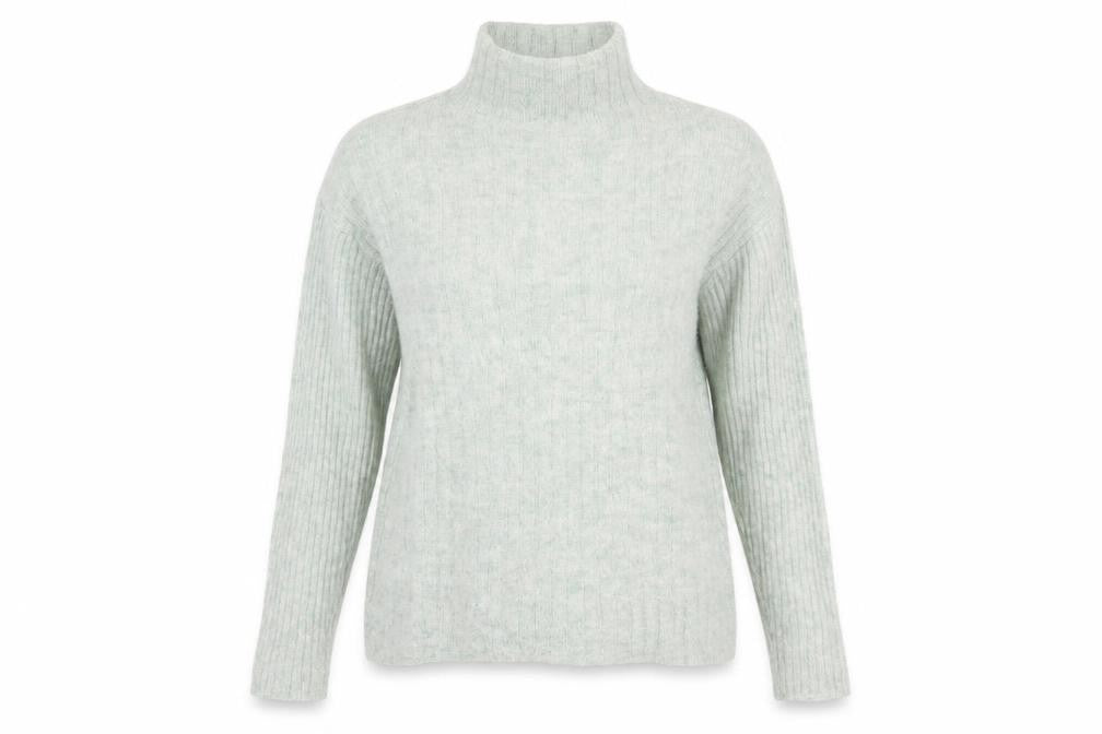 Jigsaw Women’s Grey Alpaca Wool Roll Neck Jumper XS