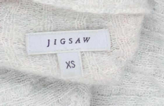 Jigsaw Women’s Grey Alpaca Wool Roll Neck Jumper XS