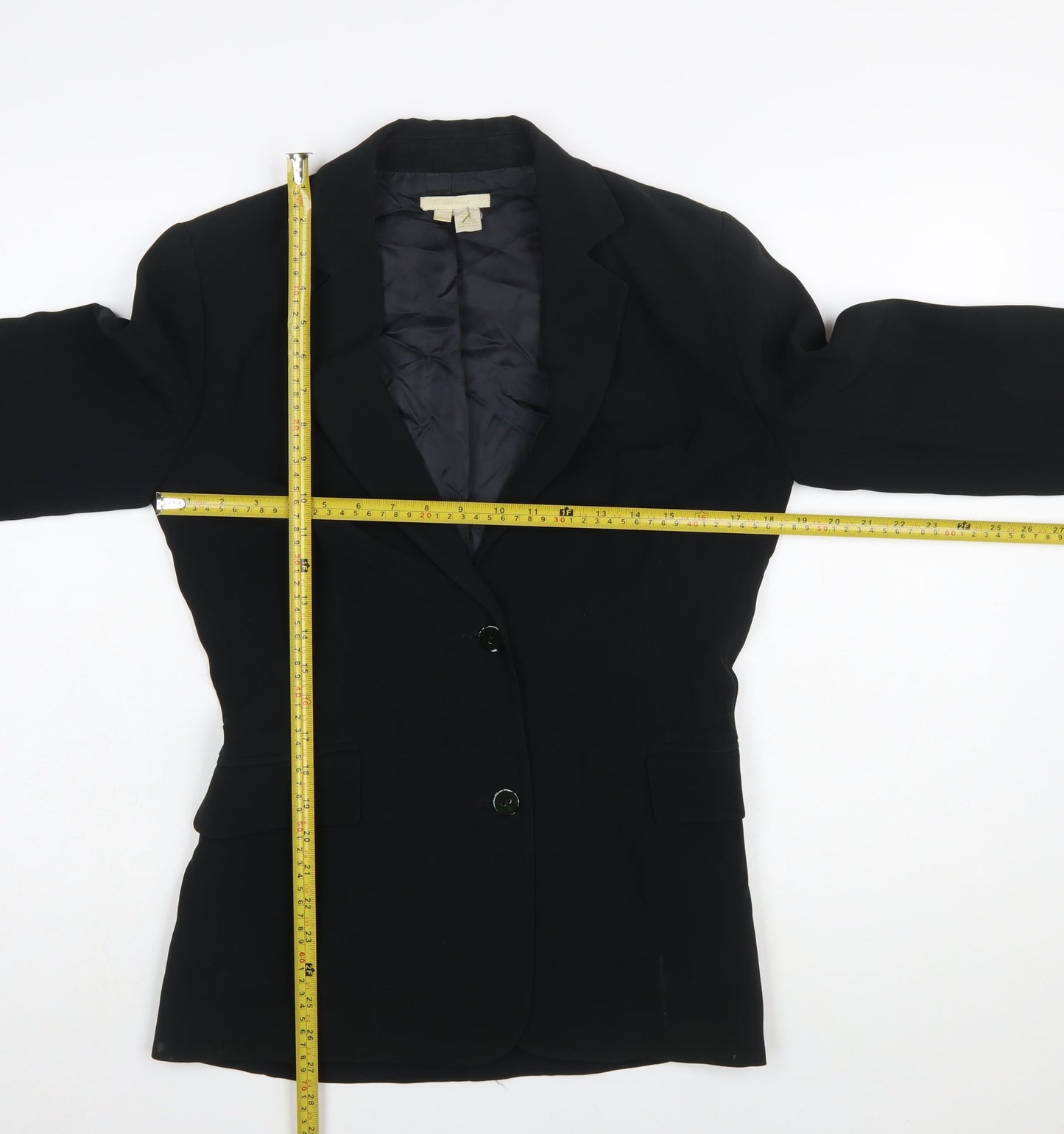 Zara Woman Black Slim Fit Single-Breasted Blazer UK 10