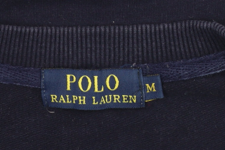 Polo Ralph Lauren Women's Navy Blue Cotton Blend Pullover Sweatshirt M