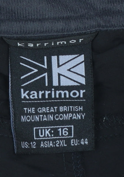Karrimor Womens Black Size 16 Cargo Travel Trousers