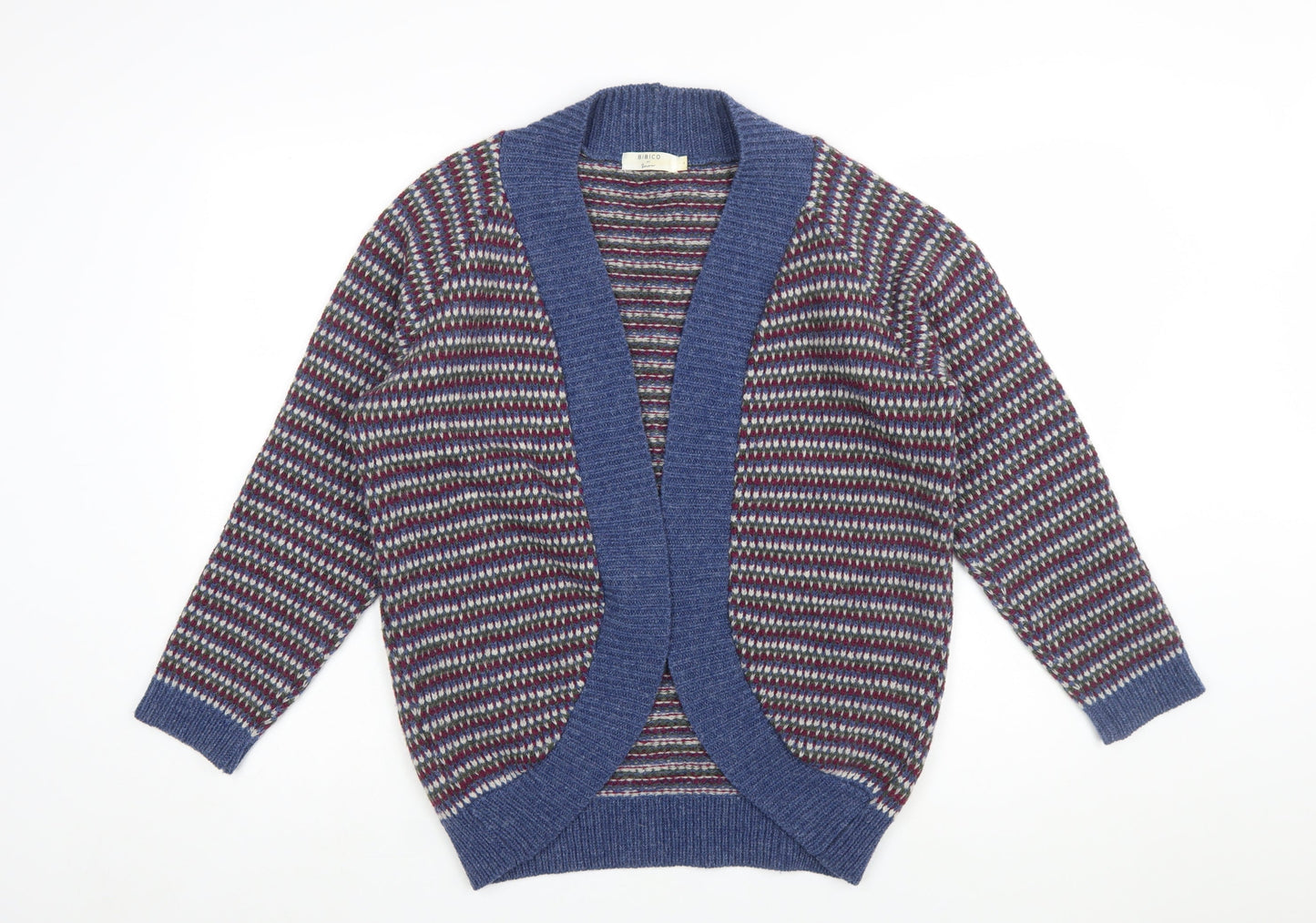 Bibico Women's Multicoloured Wool Chunky Knit Cardigan S