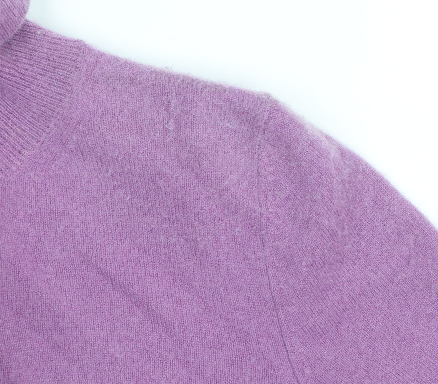 Marks and Spencer Women Purple Roll Neck 100% Cashmere Jumper Size 10