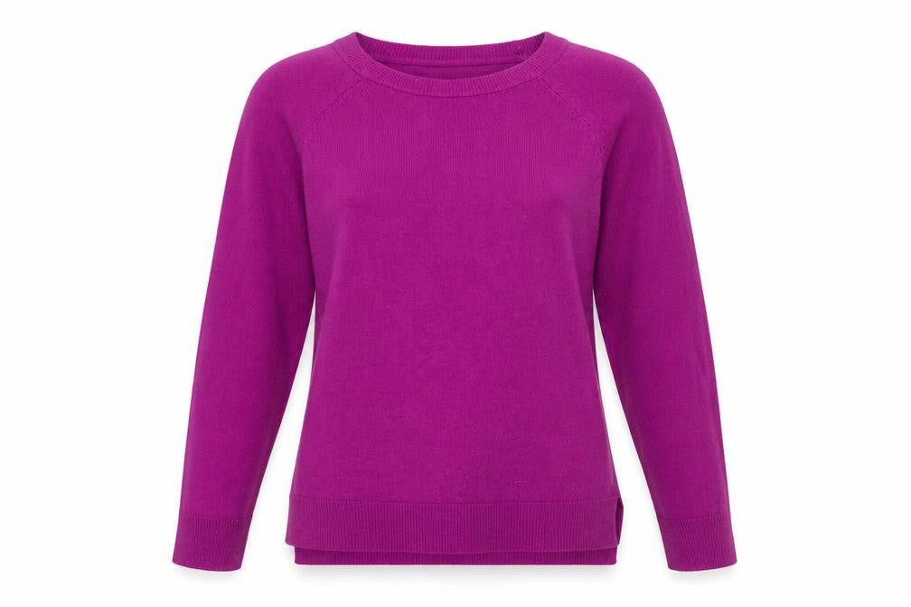 Roman Women Purple Size 10 Acrylic Long Sleeve Pullover Jumper