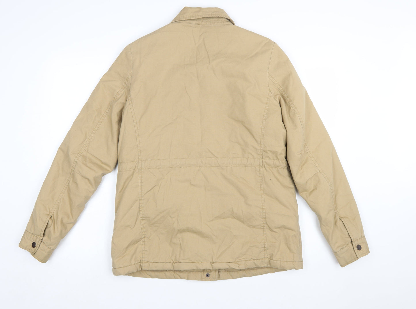 Fat Face Women Beige Size 12 Military Cotton Jacket